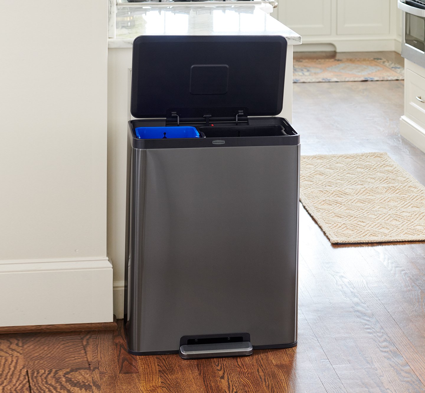 Elite Sensor & StepOn Modern Trash Cans Rubbermaid